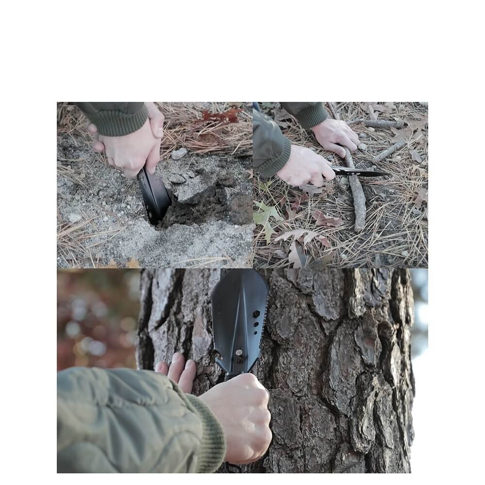 rothco compact multi tool shovel black