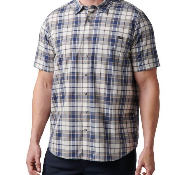 WYATT Short Sleeve Plaid Shirt
