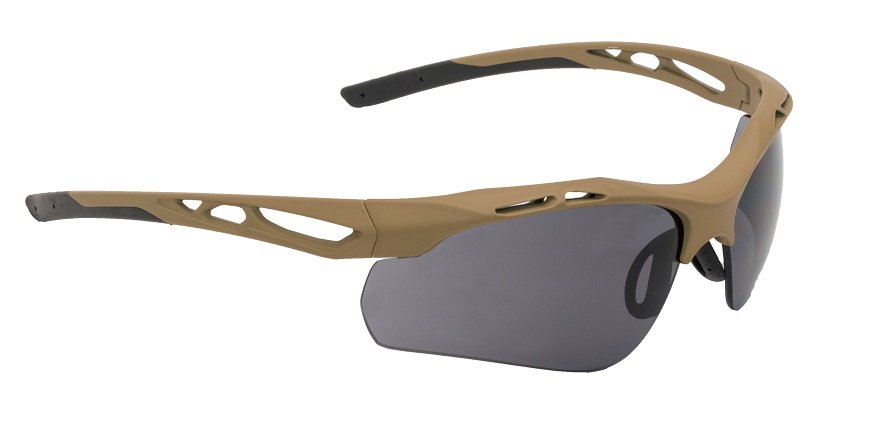 Attac rubber black, lens smoke spare lenses orange and clear