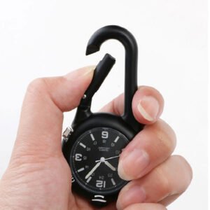 ROTHCO CLIP WATCH LED LIGHT METAL ALLOY CASE