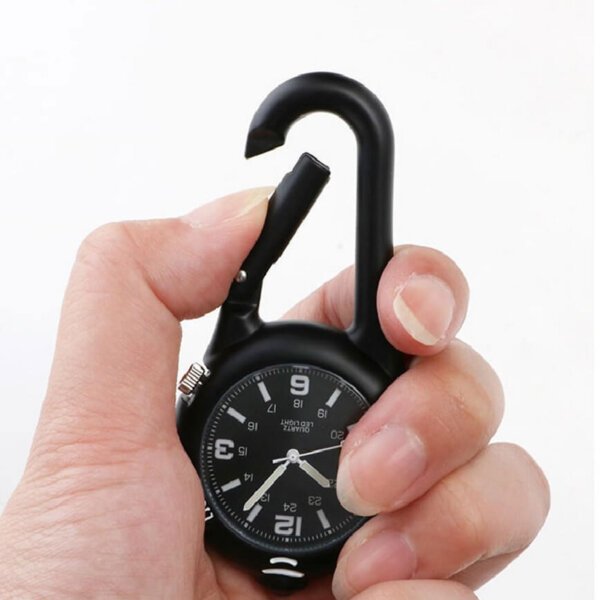 ROTHCO CLIP WATCH LED LIGHT METAL ALLOY CASE