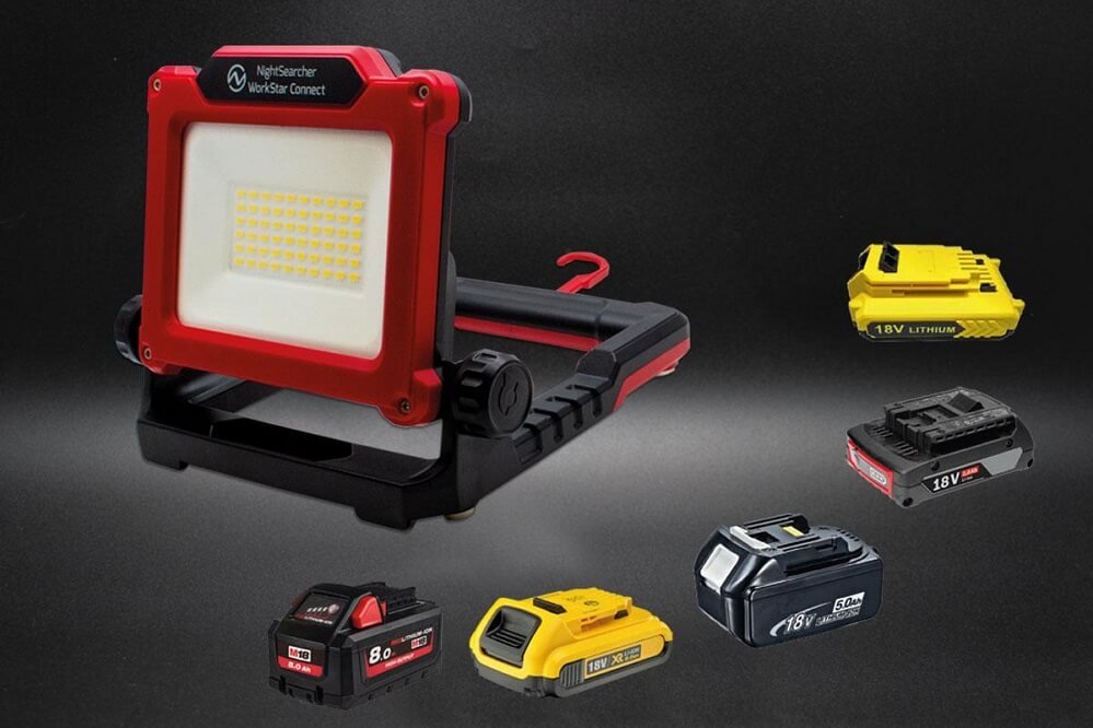 workstar connect designed to operate from power tool batteries