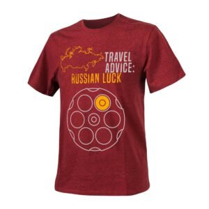 T-SHIRT TRAVEL ADVICE RUSSIAN LUCK - MEL